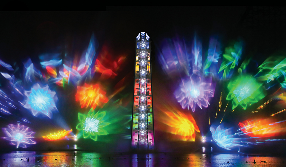 Large-scale nighttime spectacular Lake of Illusions